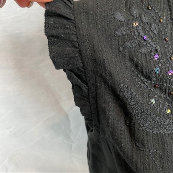 Faded Glory Black Embellished TShirt - Picture 6 of 16